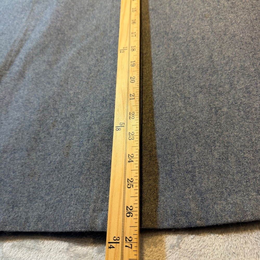 Vintage Gray Wool A-Line Skirt Double Breasted‎ Button Front Dark Academia 27" - Picture 4 of 8